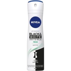 Nivea Fresh Deodorant Invisible For Black and White Spray 150g