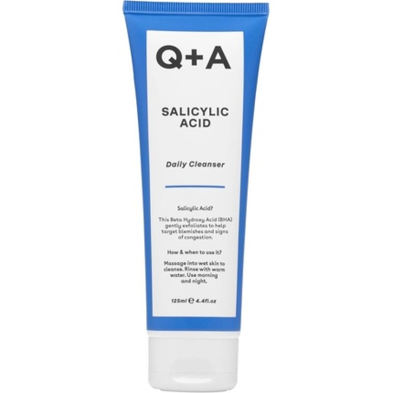 Q A Salicylic Acid Daily Cleanser Exfoliating Face Wash for Clear Skin