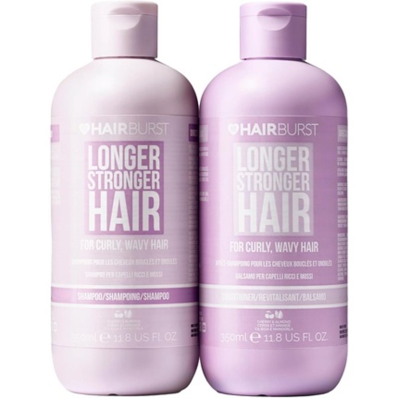 Hair Burst Wavy & Curly Hair Shampoo and Conditioner Set - Sulfate, SLS, Paraben Free