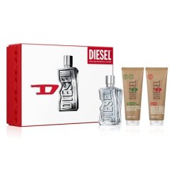 Diesel D Gift Set 100ml Eau De Toilette, 75ml Shower Gel, 75ml Moisturiser