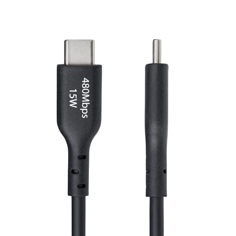 StarTech.com Câble de Charge USB-A vers USB-C de 30 cm, Charge et Synchronisation, 3A, USB 2.0, Gaine TPE - Cordon de