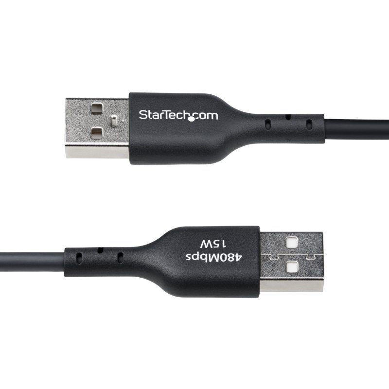 CABLE DE CHARGE USB-A VERS USB -C DE 30 CM 3A USB 2.0 NOIR