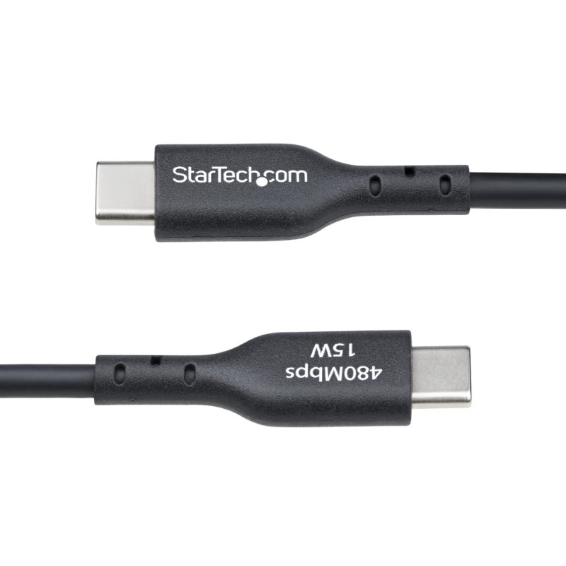 StarTech.com Câble de Charge USB-A vers USB-C de 15 cm, Charge et Synchronisation, 3A, USB 2.0, Gaine TPE - Cordon de