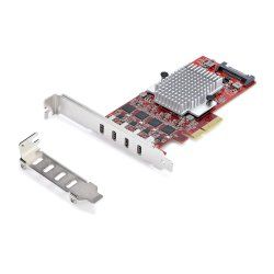 StarTech.com 4-Port USB Type-C PCIe Card, USB 3.2 10Gbps, USB-C PCI Express Expansion Card, 4x Independent USB