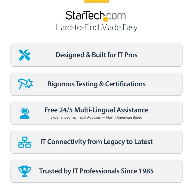 StarTech.com Carte PCIe USB-C 4 Ports, USB 3.2 10 Gbit/s, Carte d'Extension PCI Express USB-C, 4 Contrôleurs USB