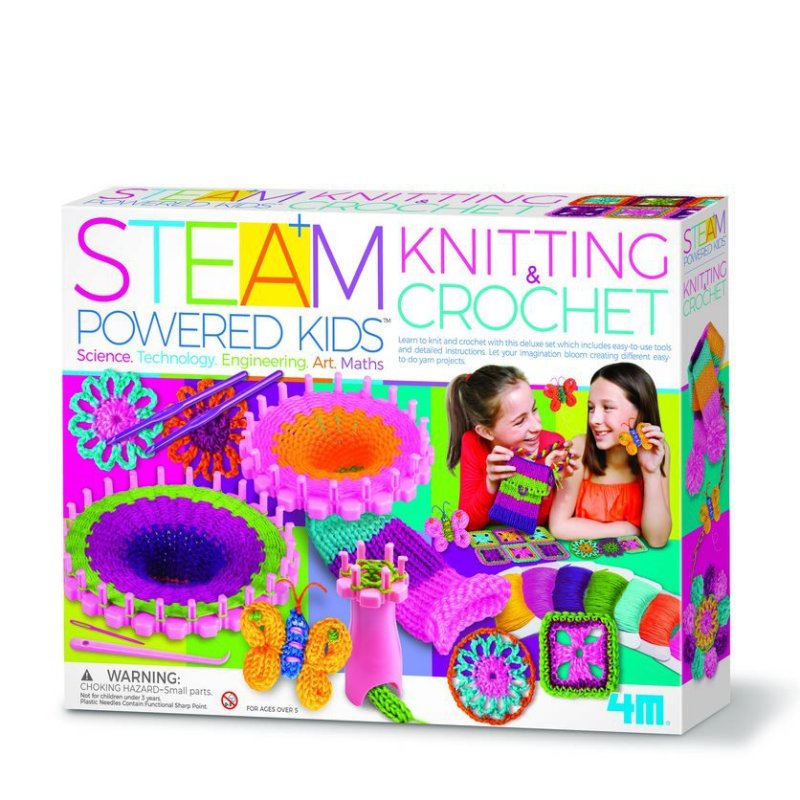4M - STEAM POWERED KIDS: Knitting & Crochet - (4M-05539)