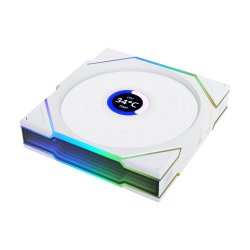 Lian Li UNI FAN TL Wireless LCD Lüfter, ARGB, PWM - 120 mm, weiß