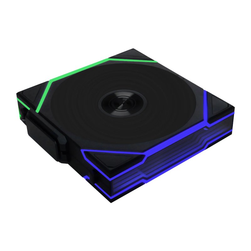 Lian Li UNI FAN TL Wireless Lüfter, ARGB, PWM, 3er-Pack - Reverse Blade, 120mm, schwarz