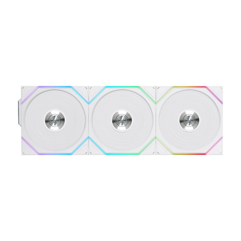 Lian Li UNI FAN TL Wireless Lüfter, ARGB, PWM, 3er-Pack - Reverse Blade, 120mm, weiß