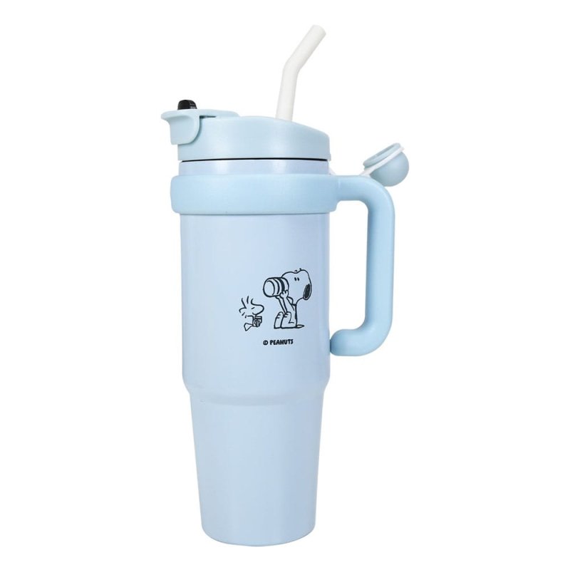 Peanuts tasse thermo avec paille coudée Snoopy 887 ml