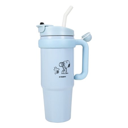 Peanuts tasse thermo avec paille coudée Snoopy 887 ml