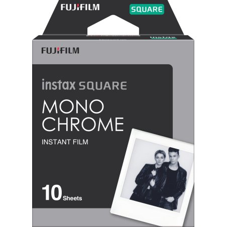 Fujifilm Instax Square 10 Blatt Monochrome pellicule polaroid 10 pièce(s) 86 x 72 mm