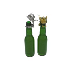Winkee - Viking Helmet Bottle Stopper Set - 2 inches
