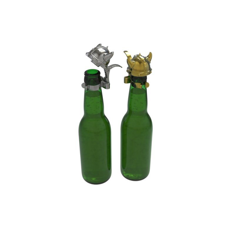 Winkee - Viking Helmet Bottle Stopper Set - 2 inches