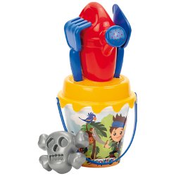 ECOIFFIER Seaux 15 Cm Pirate / Princesse Garnis