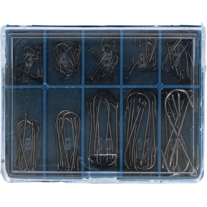 100 Pièces Hameçon Carbone