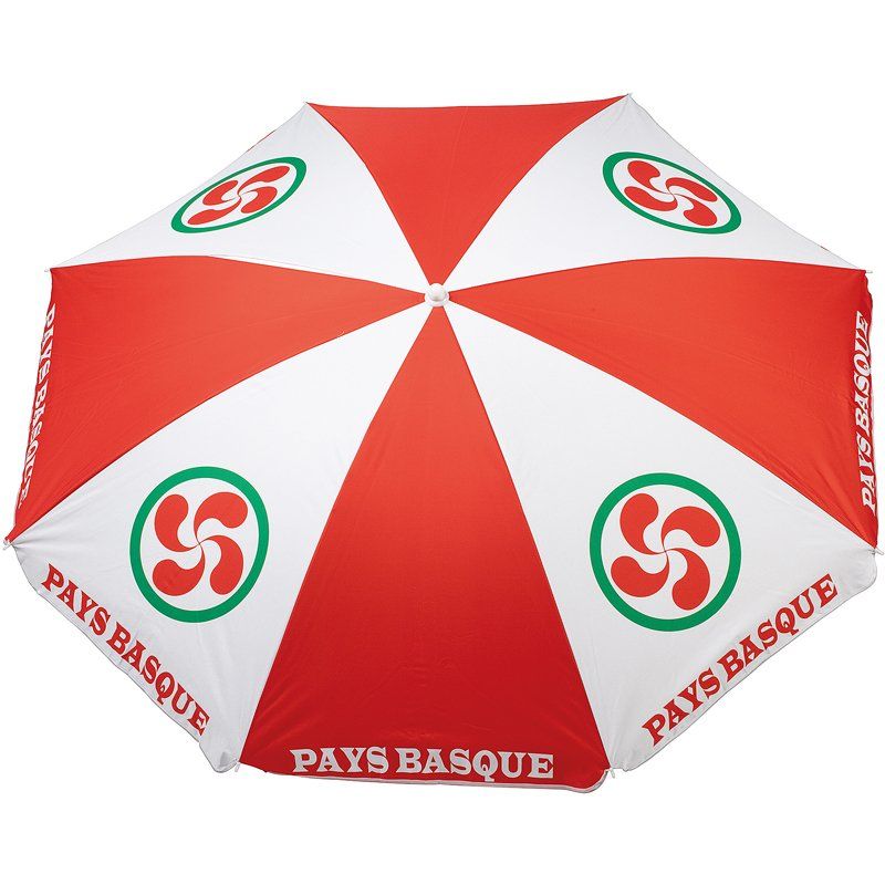Parasol Pays-Basque 180Cm Polyester - Modèle choisi aléatoirement