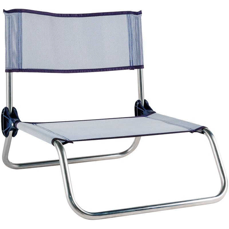 Eredu 8414174833043 chaise de plage Bleu Aluminium, Tissu Assis(e)