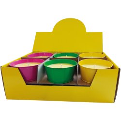 Bougie En Pot Métal 10X5 - Modèle choisi aléatoirement