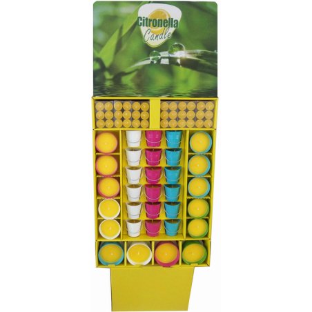 Présentoir 126 Bougies Citronnelle