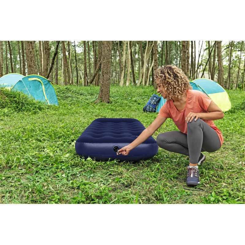 Bestway Matelas gonflable 1 place avec pompe à pied intégrée 1,85 m x 76 cm x 28 cm