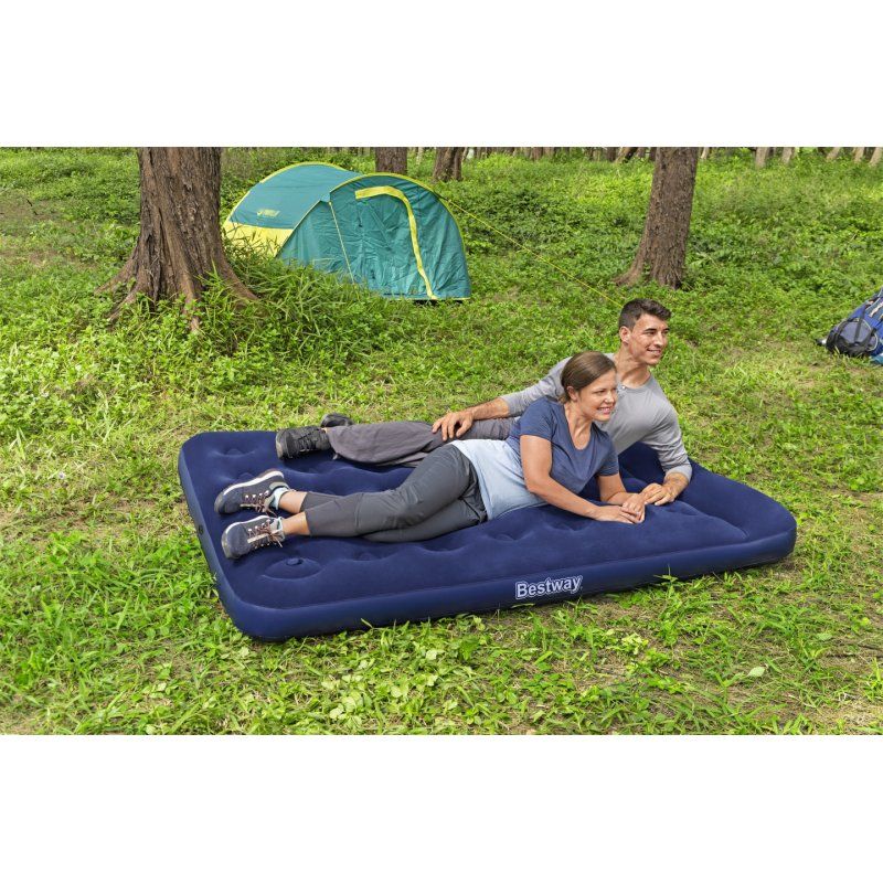 Bestway Matelas gonflable 2 places avec pompe à pied intégrée 191 x 137 x 28 cm