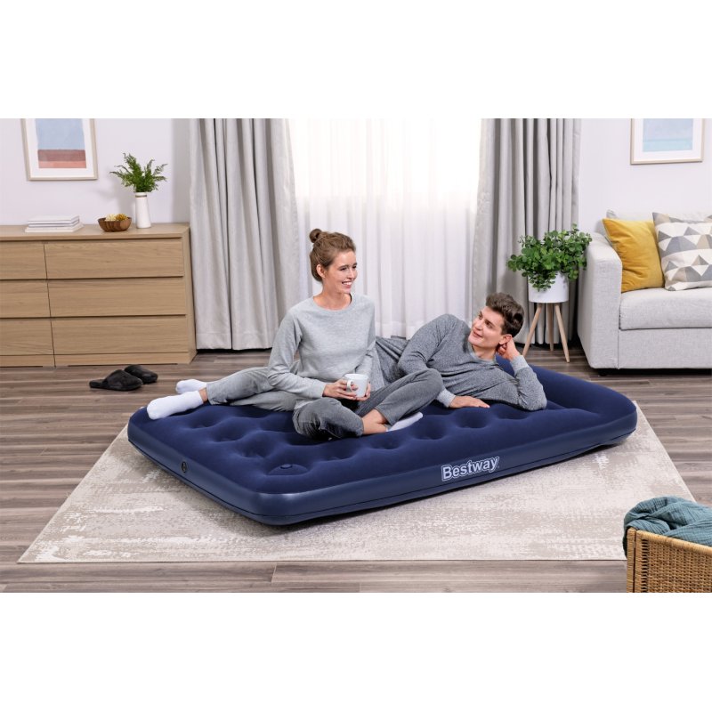 Bestway Air Mattress Full with Built-in Foot Pump 1.91 m x 1.37 m x 28 cm