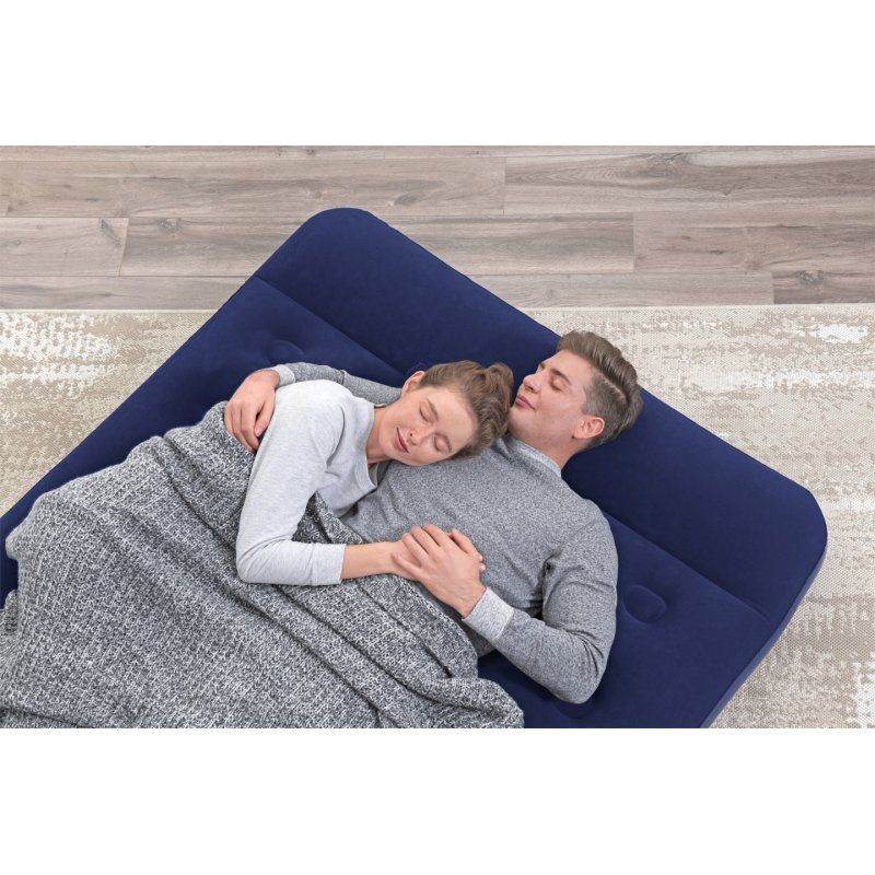 Bestway Matelas gonflable 2 places avec pompe à pied intégrée 191 x 137 x 28 cm