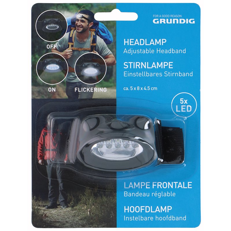 Lampe Frontale 5 LED Grundig