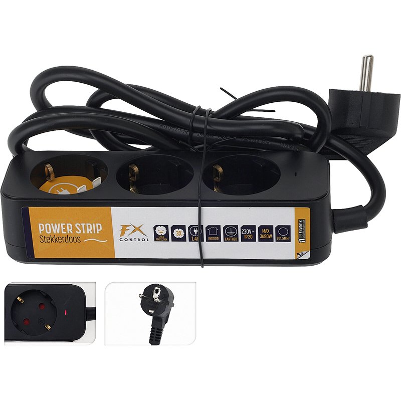 Bloc Multi-Prise 140Cm 3 Prises