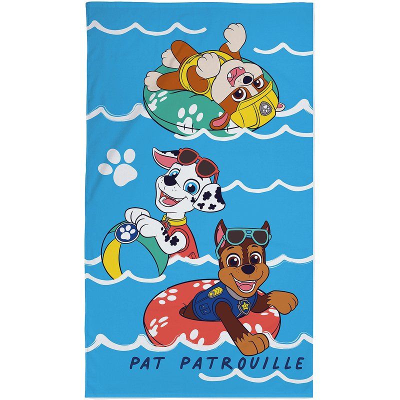 Drap De Plage 70x120Cm Pat Patrouille