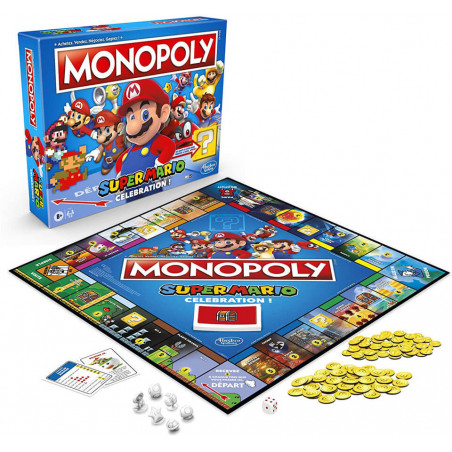 Hasbro Monopoly Super Mario Celebration - Jeu De Societe - Jeu De Plateau - Version Française