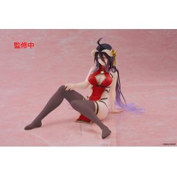 Overlord statuette PVC Desktop Cute Figure Albedo Chinese Dress Ver. Renewal 13 cm
