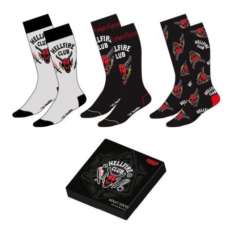 Stranger Things pack 3 assorted socks adult