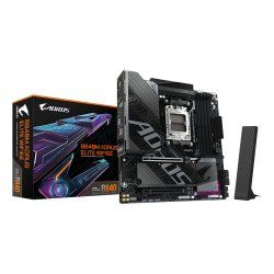 GIGABYTE B840M AORUS ELITE WIFI6E Motherboard - AMD Ryzen 9000 CPUs, 10 2 2 Phases VRM, up to 8200MHz DDR5(O.C), 2xPCIe