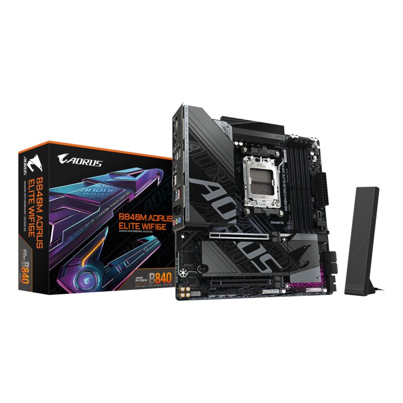 Carte Mère Gigabyte B840M Aorus Elite WiFi6E (AM5) Micro ATX