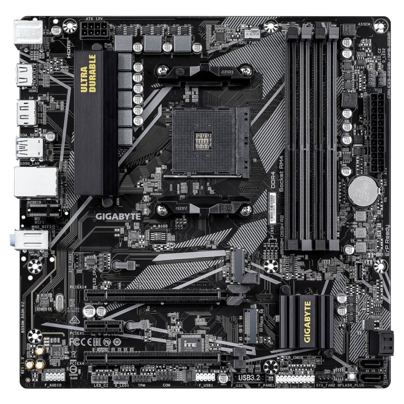 Carte Mère Gigabyte B550M DS3H R2 (AM4) Micro ATX