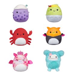 Micromallows - 6 cm 6 Pack Plush S2 - Myrnam, Henley, Carlos, Anjara, Joelle and Poplina