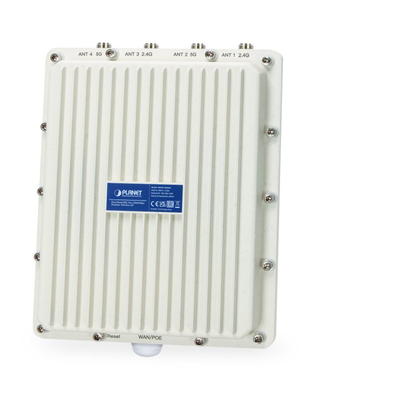 PLANET IP67 Wi-Fi 6 802.11ax, Dual 2400 Mbit/s Aluminium Connexion Ethernet, supportant l'alimentation via ce port (PoE)