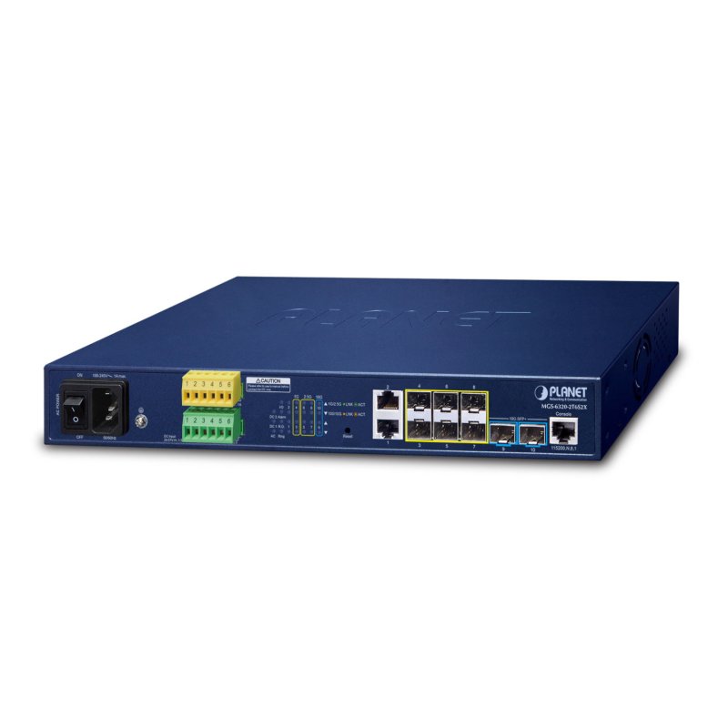 PLANET L3 2-Port 100/1000T 2-Port Géré 1U Bleu