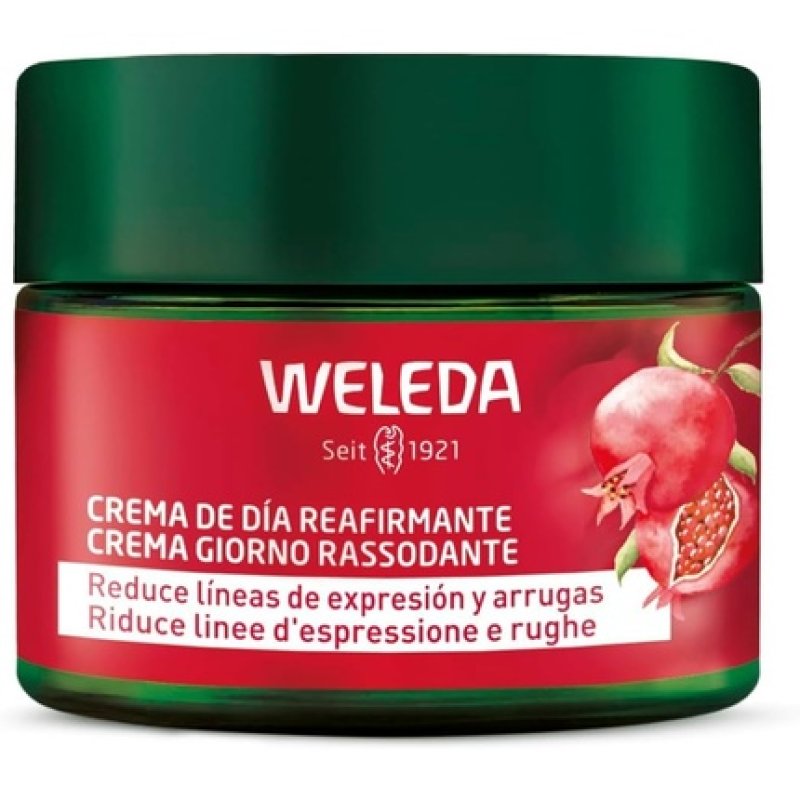 WELEDA Organic Firming Day Cream Natural Cosmetics Anti Aging Face Cream with Pomegranate Seed Oil and Maca Peptides