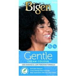 Bigen Gentle Cream Colour No Ammonia Less Damage 88% Natural Ingredients 1JB Deep Black