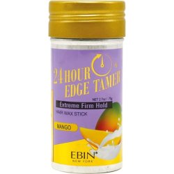 EBIN NEW YORK 24 Hour Edge Tamer Hair Sleek Stick Extreme Firm Hold 2.7 oz Mango - Sleek & Go No Flaking and White