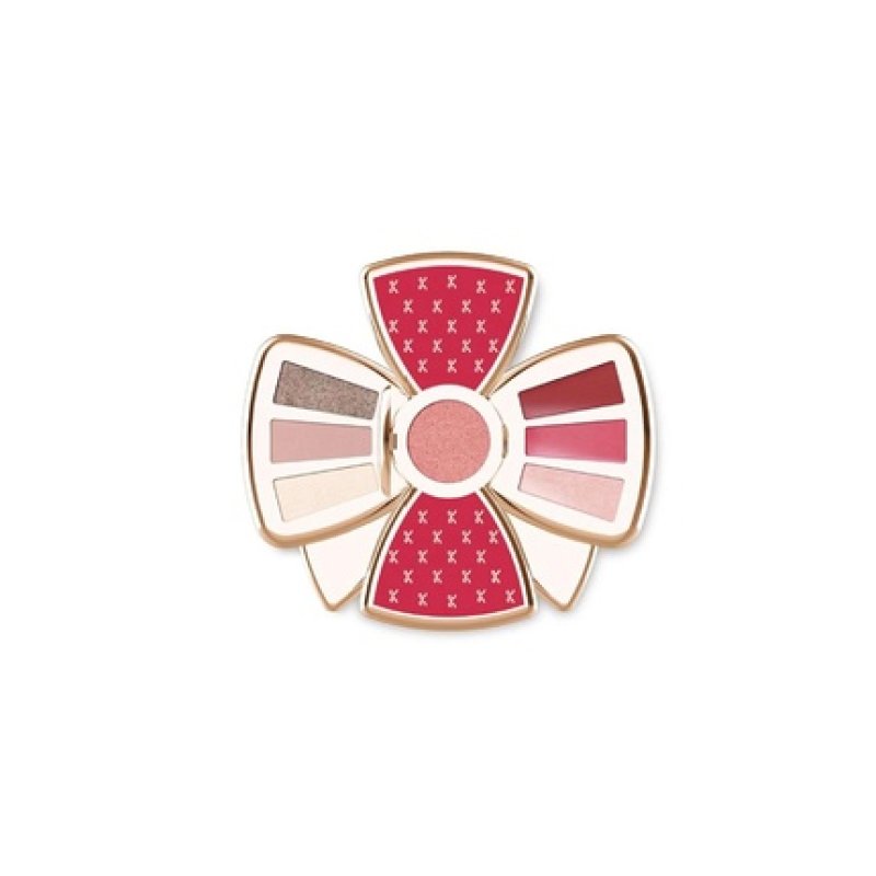 Naj Oleari The Bow Magenta Makeup Palette for Face, Eyes, and Lips