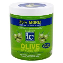 Fantasia Gel Bonus Olive Oil Dry Hair Formula Styling Gel 20 Ounce