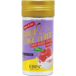 EBIN NEW YORK 24 Hour Edge Tamer Hair Sleek Stick Extreme Firm Hold 2.7 oz Peaches - Sleek & Go No Flaking and White