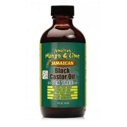 Jamaican Mango & Lime Black Castor Oil Tea Tree 118ml - Organic Oil for Restoring Shine and Moisture