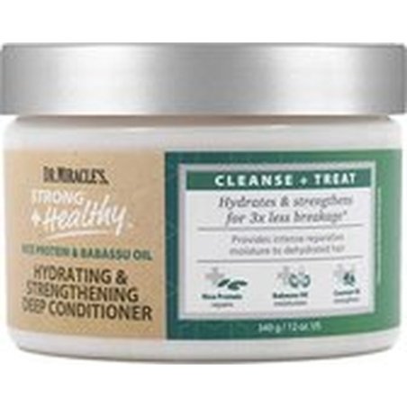Dr Miracle's Strong Healthy Hydrating & Strengthening Deep Conditioner - 340 Grams / 12 Ounces