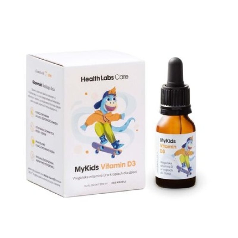 HEALTHLABS Care My Kids Vitamin D3 Vegan Vitamin D Drops