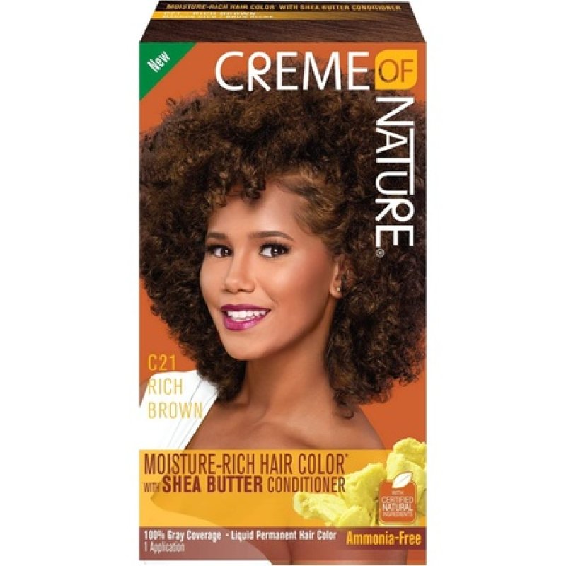 Creme of Nature Color C21 Rich Brown Kit - Pack of 2